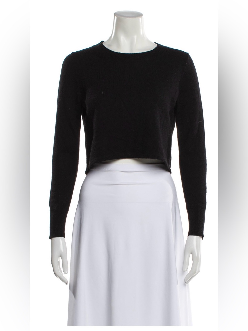 Reformation Crew Neck Wool Blend Sweater Black